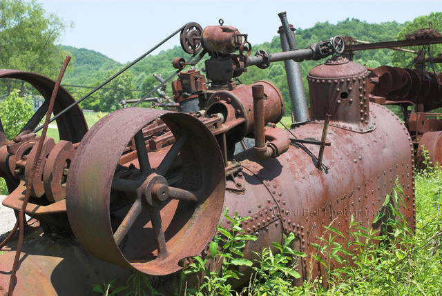 Old mining steam engine